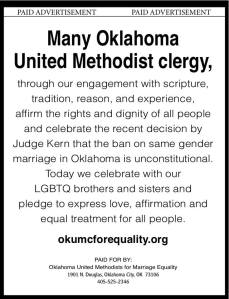 Many Oklahoma United Methodist Clergy